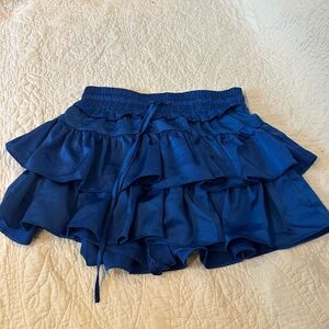 Preppy blue skort